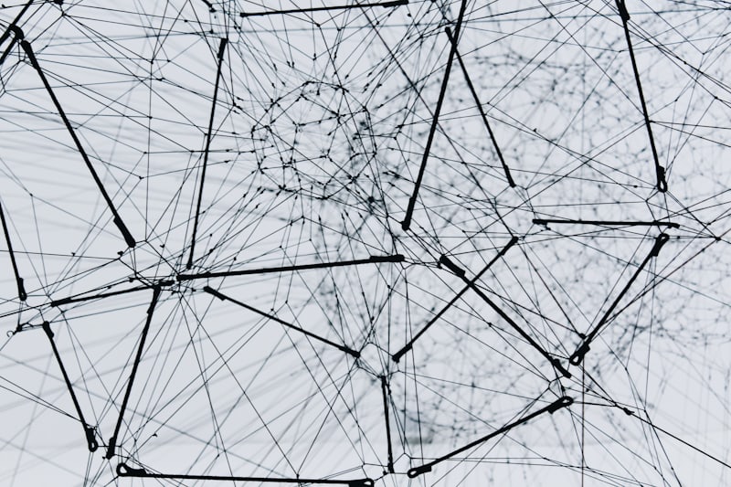 An abstract network of connected paths